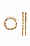 ROPE CHAIN DOUBLE LAYER BRACELET SET