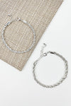 ROPE CHAIN DOUBLE LAYER BRACELET SET