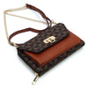 Monogram Zip Around Crossbody Clutch Wallet