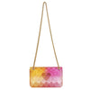 Quilt Embossed Multi Color Jelly Shoulder Bag