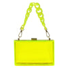 Acrylic Chain Handle See Thru Crossbody Clutch