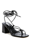 SPRUCE TIE UP BLOCK HEEL SANDALS