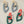 Organic shape chunky link drop earrings