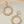 Octagon chunky link chain hoop drop earrings