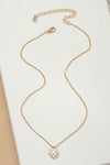 Checker heart pendant necklace