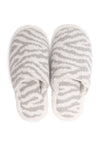 Winter Luxury Soft Zebra Pattern Slipper