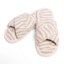 Luxury Soft Crossover Zebra Pattern Slipper