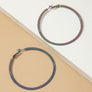 Holographic textured hoop earrings
