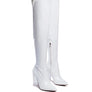 NOIRE THIGH HIGH LONG BOOTS IN PATENT PU