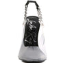 GODDESS HEELED CLEAR CHAIN SLINGBACK SANDAL