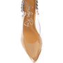GODDESS HEELED CLEAR CHAIN SLINGBACK SANDAL