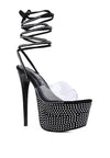 SUGAR MOM STRAPPY DIAMANTE PLATFORM HIGH HEELS