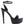 SWEETHEART CROC PLATFORM HIGH HEELED SANDALS