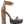 RATTLE SNAKE PRINT HIGH HEELED BLOCK SANDAL