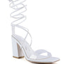 HIGH CULT STRAPPY TIE-UP BLOCK HEELS