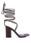 HIGH CULT STRAPPY TIE-UP BLOCK HEELS