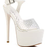 FIRST DATE ULTRA HIGH HEEL CLEAR SANDAL