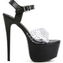 FIRST DATE ULTRA HIGH HEEL CLEAR SANDAL