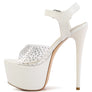 FIRST DATE ULTRA HIGH HEEL CLEAR SANDAL
