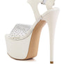 FIRST DATE ULTRA HIGH HEEL CLEAR SANDAL