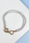 7 INCHES COLOR BOX CHAIN DOUBLE LAYER BRACELET