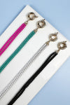 7 INCHES COLOR BOX CHAIN DOUBLE LAYER BRACELET