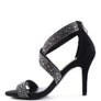 QUEEN BEE Rhinestone High Heeled Sandal