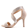 QUEEN BEE Rhinestone High Heeled Sandal
