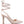 SPICED FAUX SUEDE CUT OUT HEEL LACEUP SANDALS