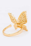 Cubic Zirconia Iconic Butterfly Ring