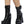 Bumpy Croc High Block Heeled Chunky Ankle Boots