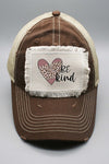 Be Kind Leopard Half Heart Patch