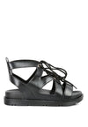 VOOPRET TIE-UP FLAT SANDALS