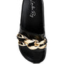ISHTAR METALLIC CHAIN METAL SLID FLATS