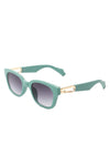 Classic Horn Rimmed Square Fashion Sunglasses