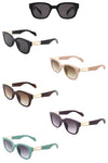 Classic Horn Rimmed Square Fashion Sunglasses