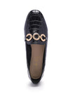 LONDON RAG CROC TEXTURED METAL SHOW DETAIL LOAFERS