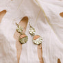 Golden Sunrise Artisan Beaded Drop Earrings