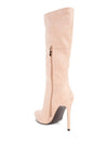 Playdate Pointed Toe High Heeled Calf Boot