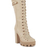 MAGNOLIA Cushion Collared Lace Up Boots