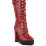 MAGNOLIA Cushion Collared Lace Up Boots