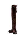 RUMPLE Velvet Over The Knee Clear Heel Boots