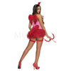 Cupid Lover 5 Pc Women's Red Pink Halloween Love Cosplay Costume Set Size M/L