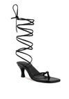 DORITA Kitten Heel Lace Up Sandal