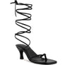 DORITA Kitten Heel Lace Up Sandal