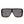 Square Fashion Flat Top Oversize Retro Sunglasses