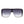 Square Fashion Flat Top Oversize Retro Sunglasses