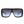 Square Fashion Flat Top Oversize Retro Sunglasses