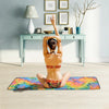 Tie Dye Toga Mat Towel with Slip-Resistant Grip