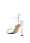 Mooning High Heeled Metal Chain Strap Sandals